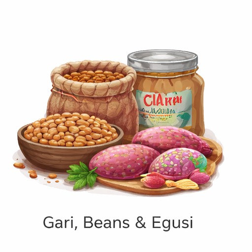 Gari, Beans & Egusi